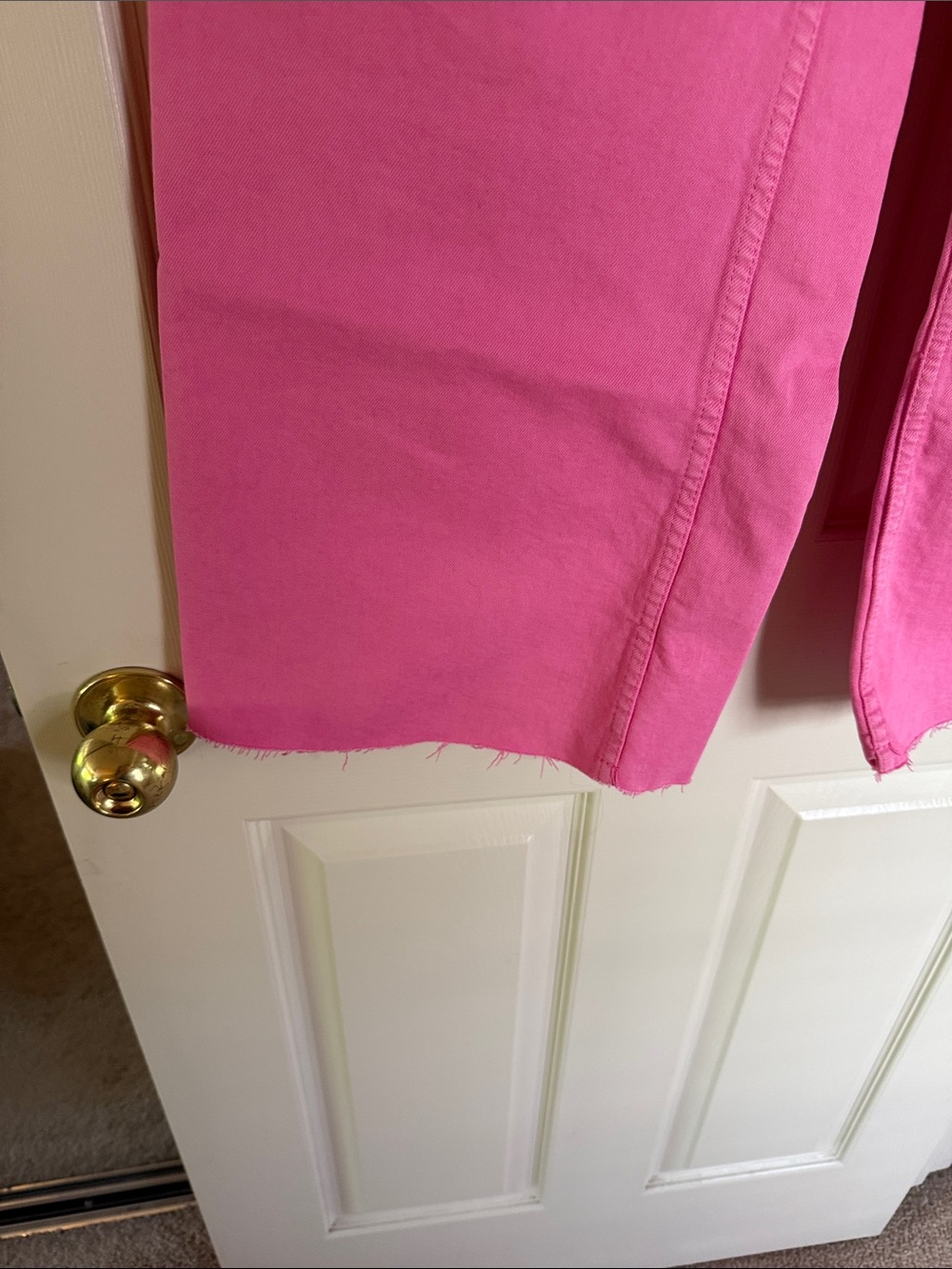 Zara High Rise Wide Leg Marine Jeans in Bright Pink - Picture 3 of 5